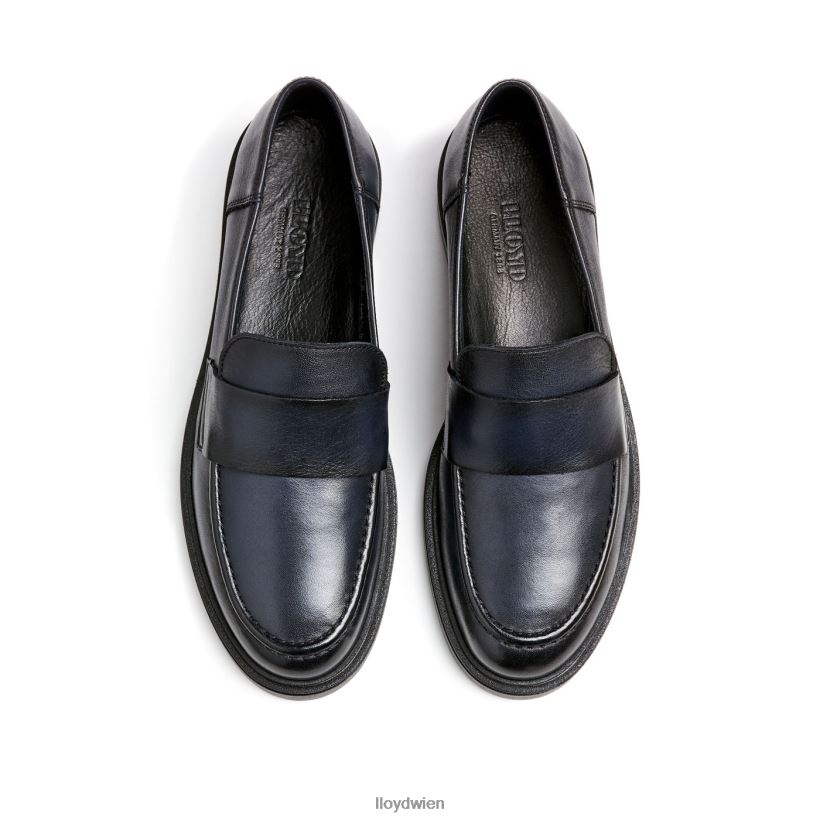 LLOYD Slipper aus Leder zum Hineinschlüpfen Frauen Schuhe Blau NFFX4T1108