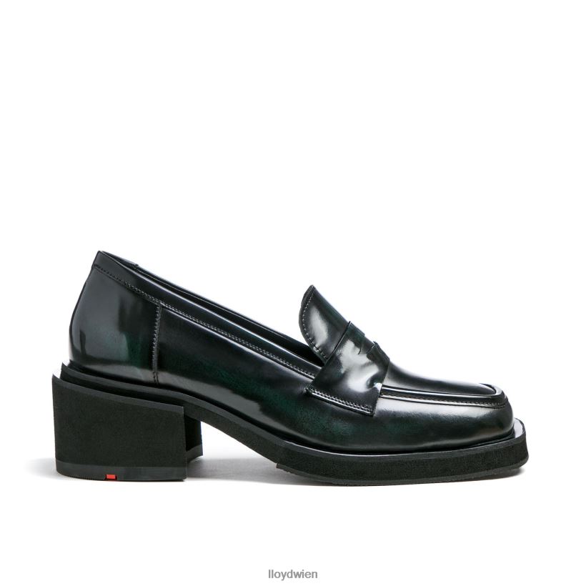 LLOYD Slipper aus Leder zum Hineinschlüpfen Frauen Schuhe Grün NFFX4T1114