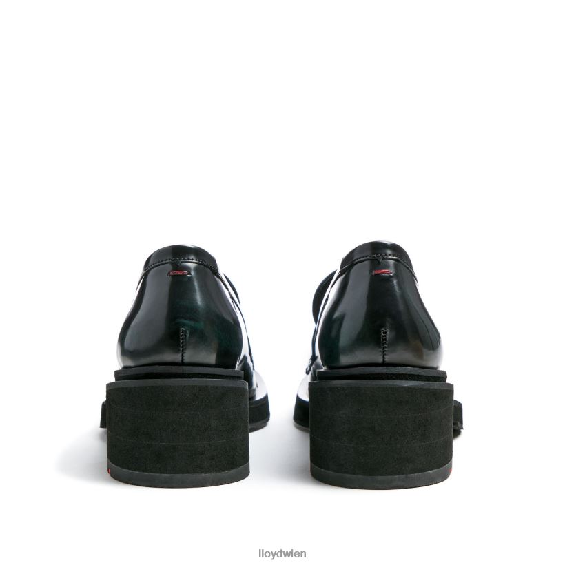 LLOYD Slipper aus Leder zum Hineinschlüpfen Frauen Schuhe Grün NFFX4T1114