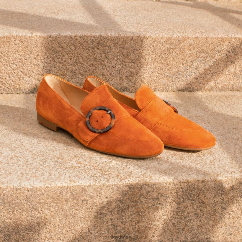 LLOYD Slipper aus Leder zum Hineinschlüpfen Frauen Schuhe Rot NFFX4T1140