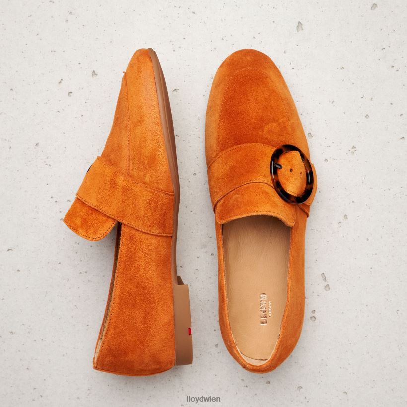 LLOYD Slipper aus Leder zum Hineinschlüpfen Frauen Schuhe Rot NFFX4T1140