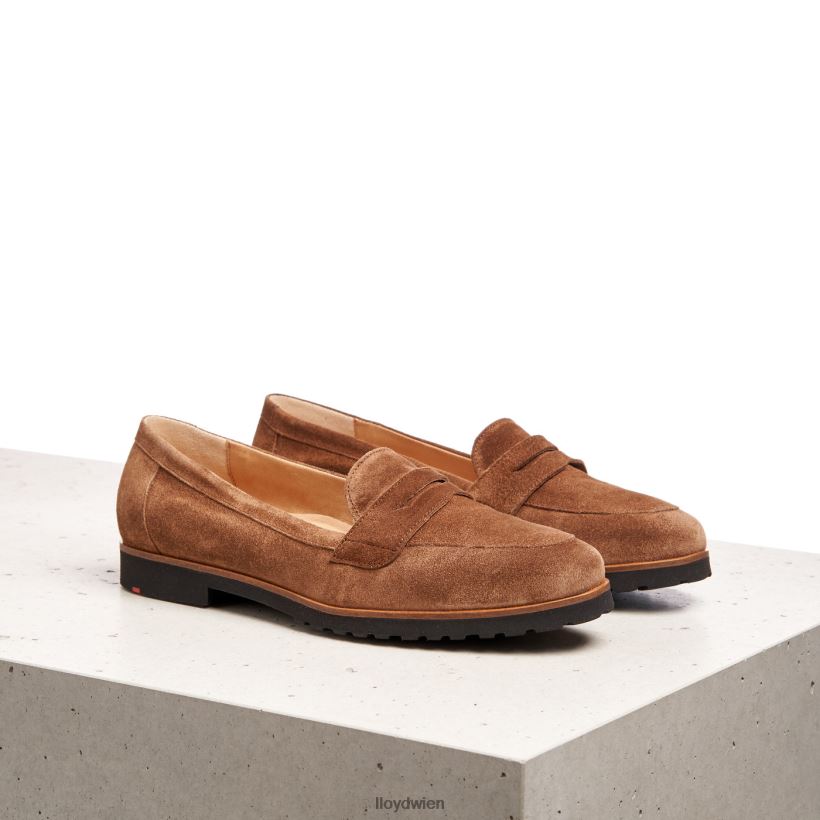 LLOYD Slipper aus Leder zum Hineinschlüpfen Frauen Schuhe braun NFFX4T1148