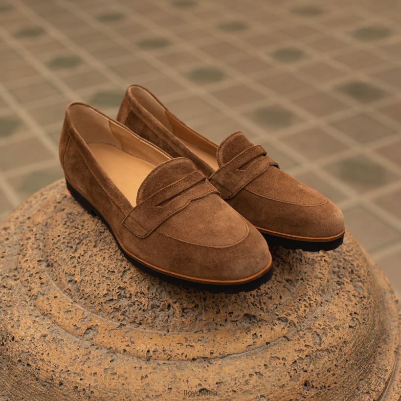 LLOYD Slipper aus Leder zum Hineinschlüpfen Frauen Schuhe braun NFFX4T1148