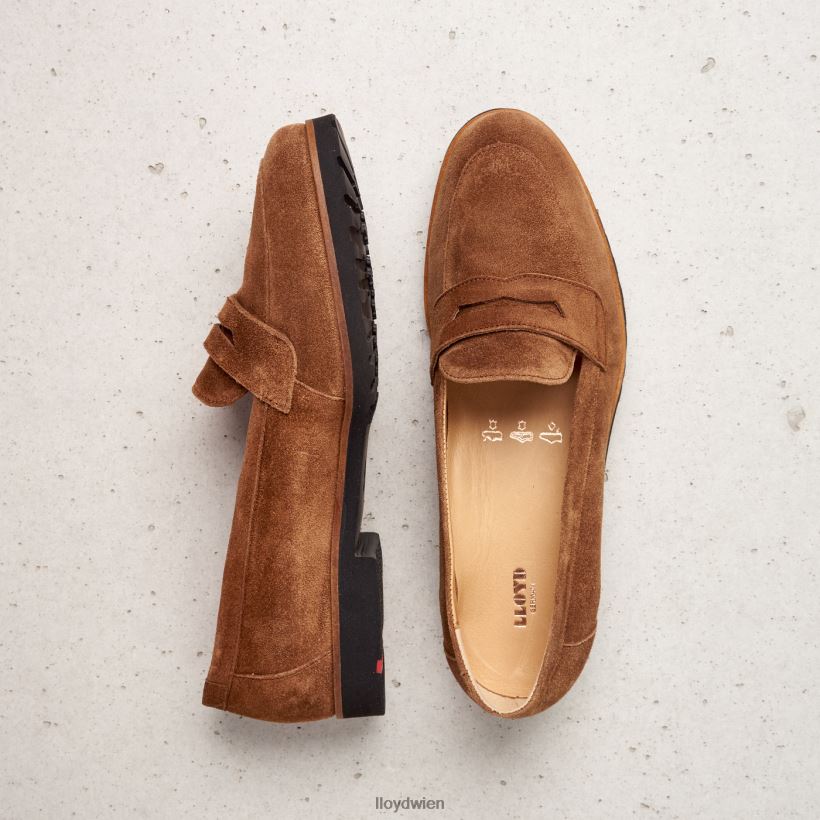 LLOYD Slipper aus Leder zum Hineinschlüpfen Frauen Schuhe braun NFFX4T1148