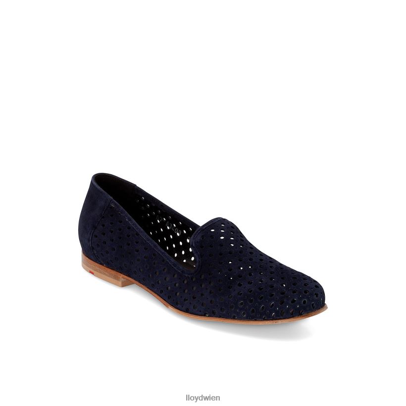 LLOYD Wildleder-Slipper Frauen Schuhe Blau NFFX4T1150
